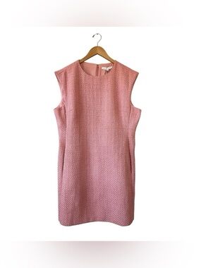 PRESTON & York Rose Pink Roselyn Tweed Shift Dress Sz 16 NWT Classic Cottage